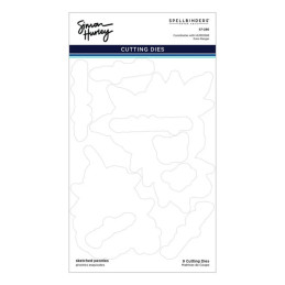 Spellbinders/Ranger - Simon Hurley Create - Photopolymer Stamps And Dies Bundle - Sketched Peonies - BD-1074
