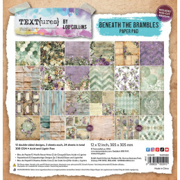 TEXT(ures) - Paper Pad 12x12 - Beneath The Brambles - TEXPP0001