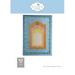 Elizabeth Craft Designs - Paper Flowers - Stitched Rectangles And Labels