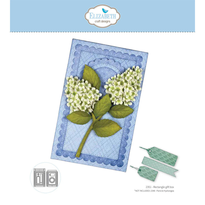 Elizabeth Craft Designs - Paper Flowers - Rectangle Gift Box