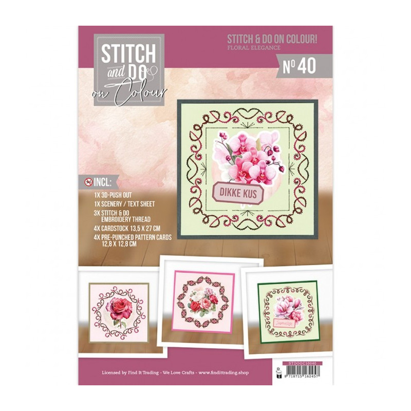 Stitch And Do - On Colour No. 40 - Floral Elegance