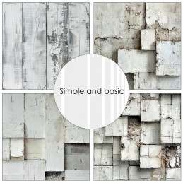 Simple And Basic - Papirpakke 30.5x30.5 - RUSTIC BACKGROUNDS - SBP765