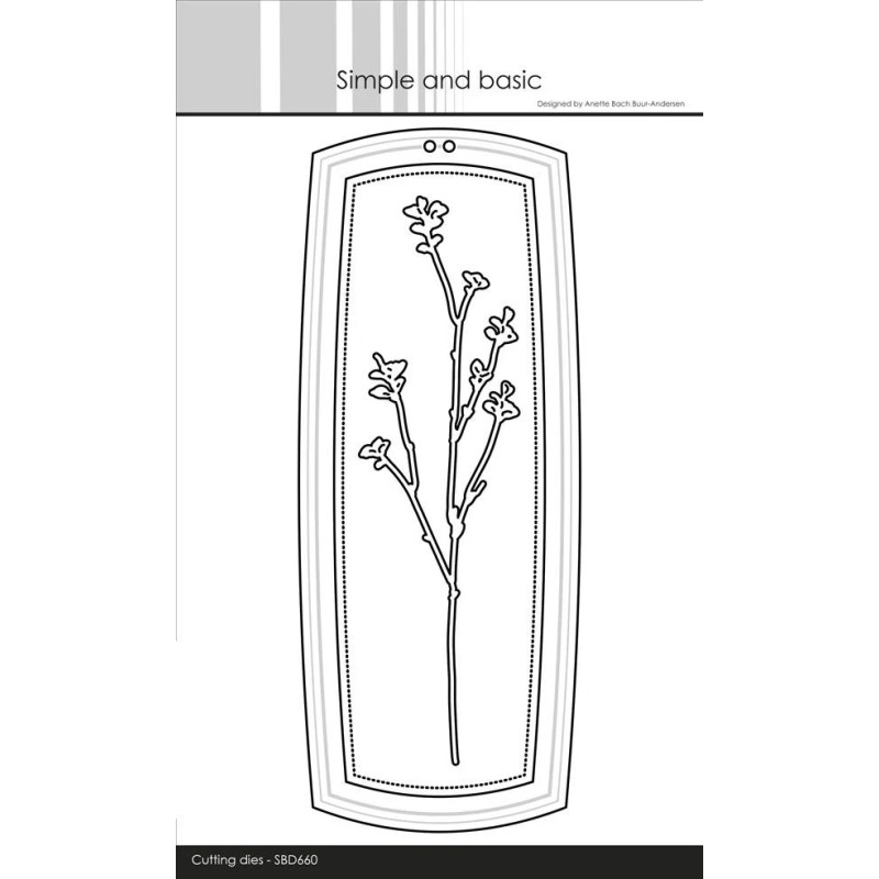 Simple And Basic - Mega Tag With Elegant Edges - SBD660