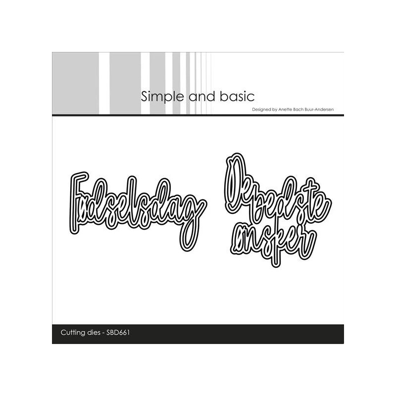 Simple And Basic - Fødselsdag / De Bedste Ønsker - SBD661