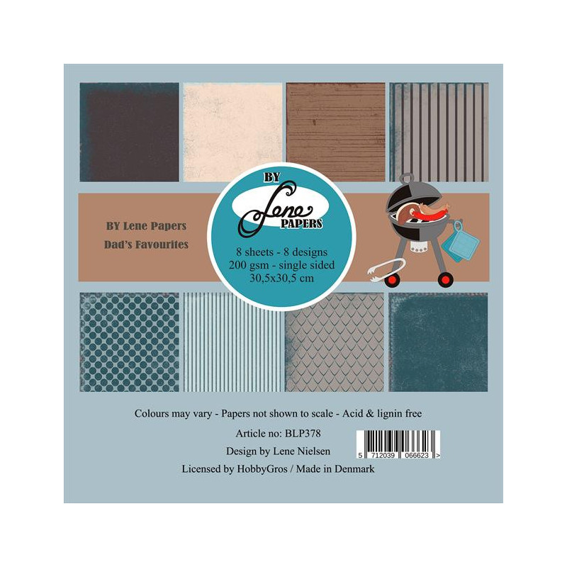 By Lene - Papirpakke 30x30 - Dad's Favourites - BLP378