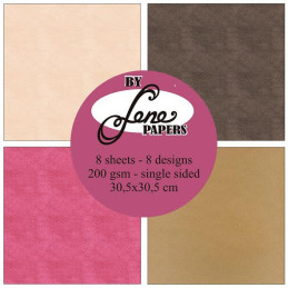 By Lene - Papirpakke 30x30 - Oldfashioned Tones - BLP379