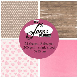 By Lene - Papirpakke 30x30 - Oldfashioned Tones - BLP379