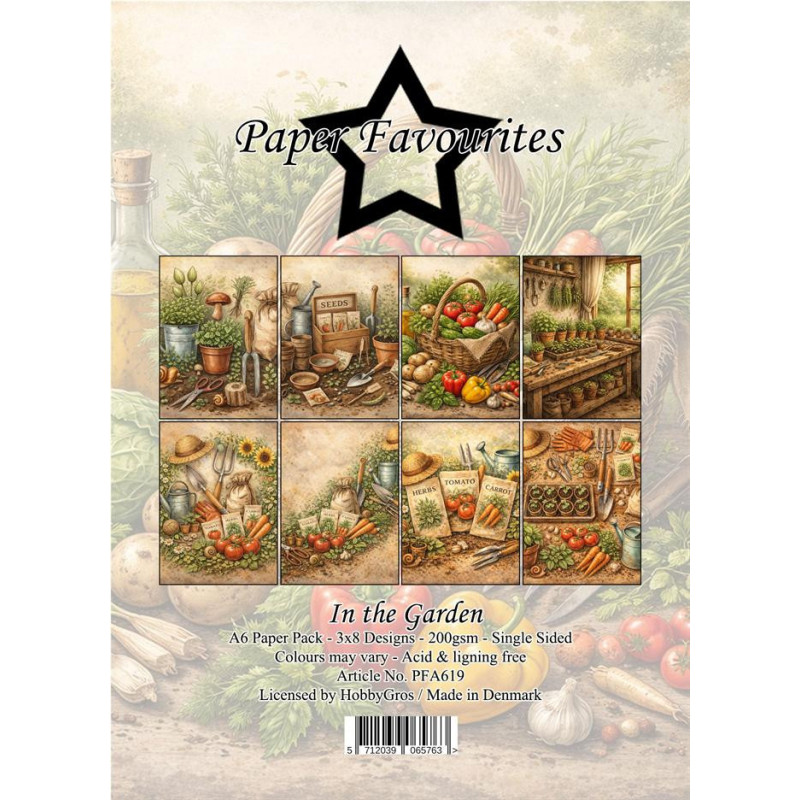 Paper Favourites - Papirpakke A6 - In The Garden - PFA619