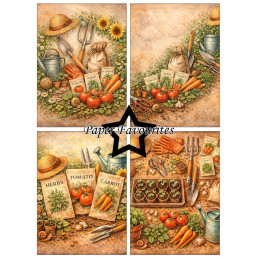 Paper Favourites - Papirpakke A6 - In The Garden - PFA619