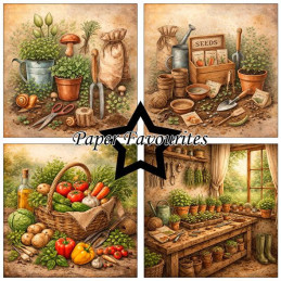 Paper Favourites - Papirpakke 15x15 - In The Garden - PF578