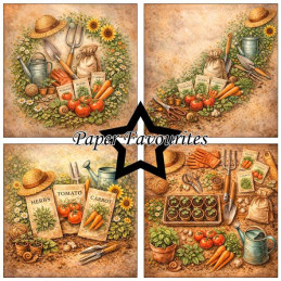 Paper Favourites - Papirpakke 15x15 - In The Garden - PF578