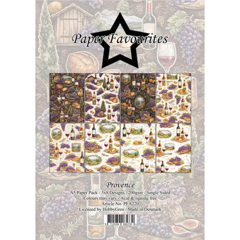 Paper Favourites - Papirpakke A5 - Provence - PFA220