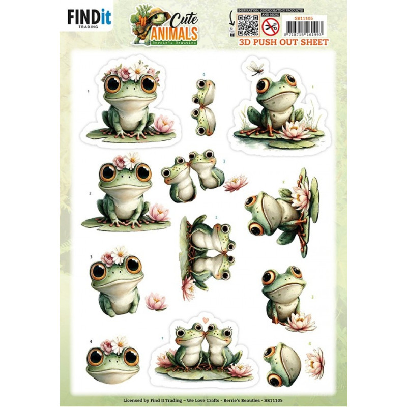 Pushout - Berries Beauties - Cute Animals - Frogs - SB11105