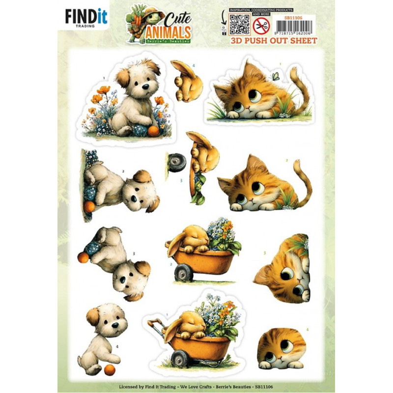 Pushout - Berries Beauties - Cute Animals - Garden Friends - SB11106