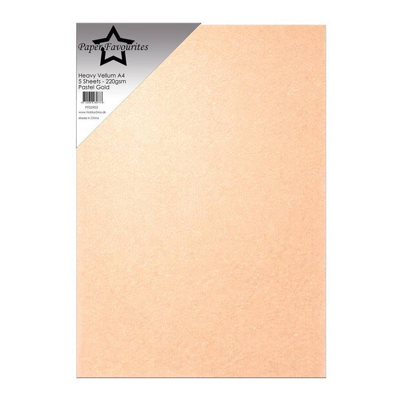 Paper Favourites - Heavy Vellum Paper - Pastel Gold