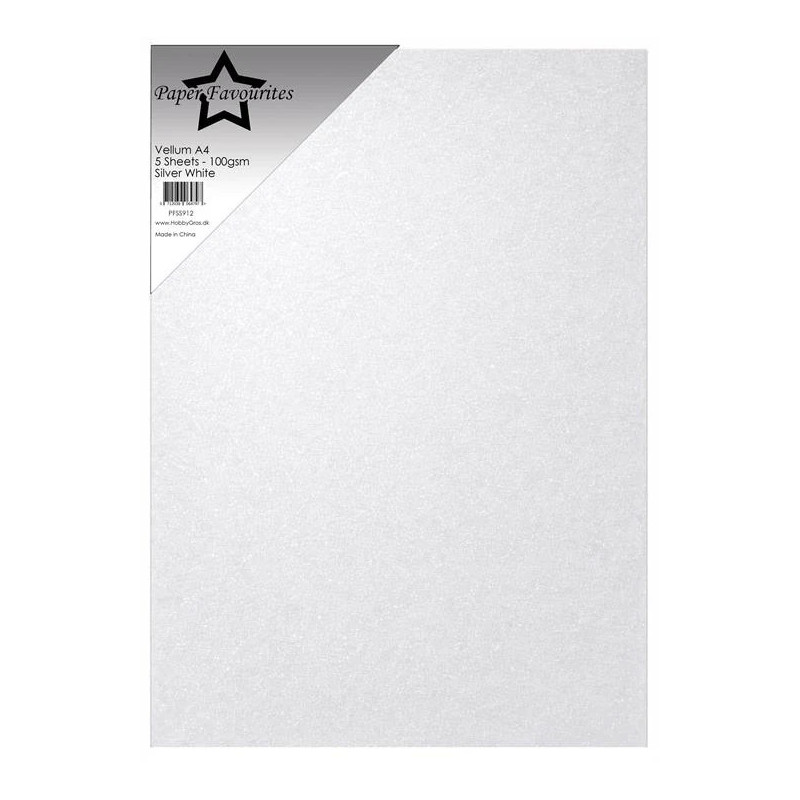 Paper Favourites - Vellum Paper - Silver White