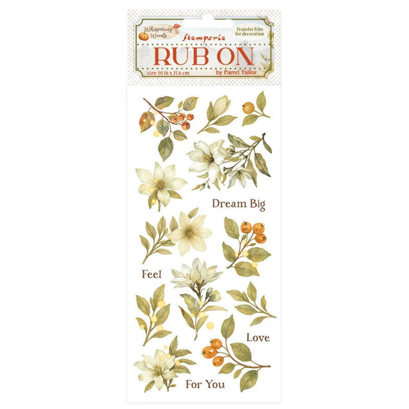 Stamperia - Rub-On - Whispering Woods - Magnolia - DFLRB184