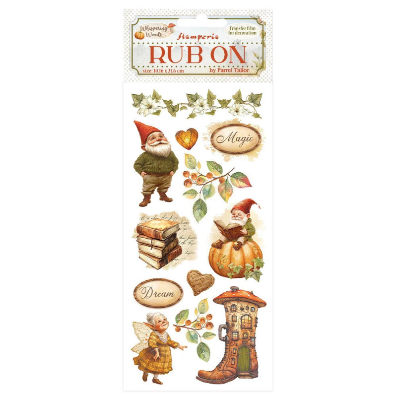 Stamperia - Rub-On - Whispering Woods - Gnome - DFLRB186