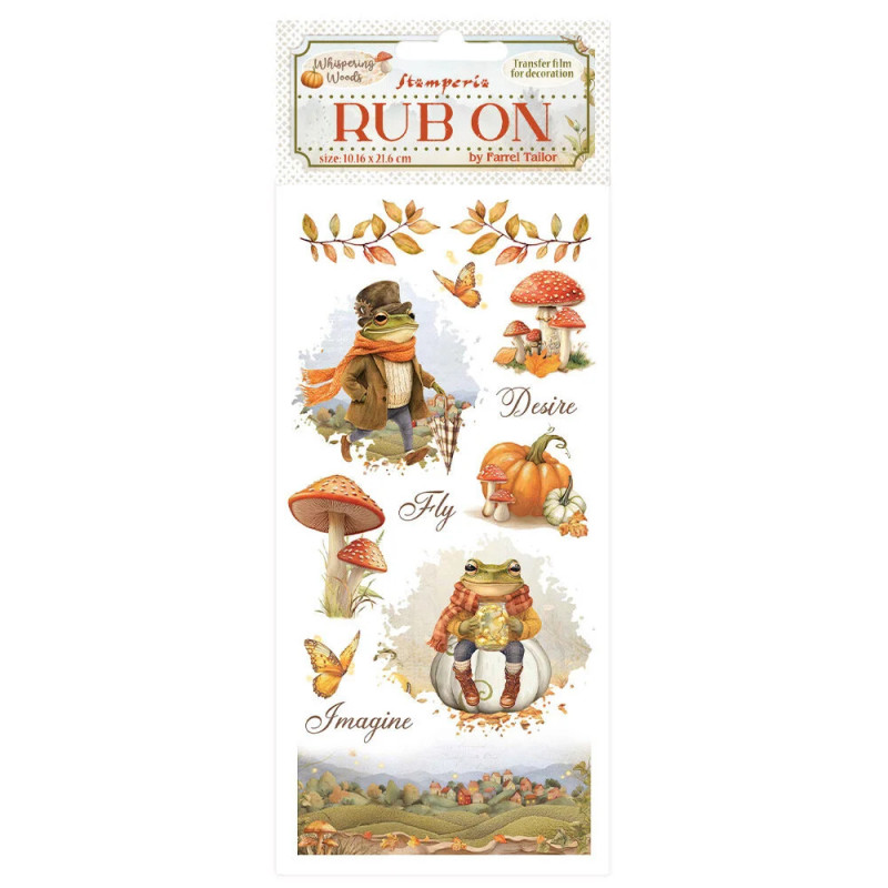Stamperia - Rub-On - Whispering Woods - Mr Frog - DFLRB187