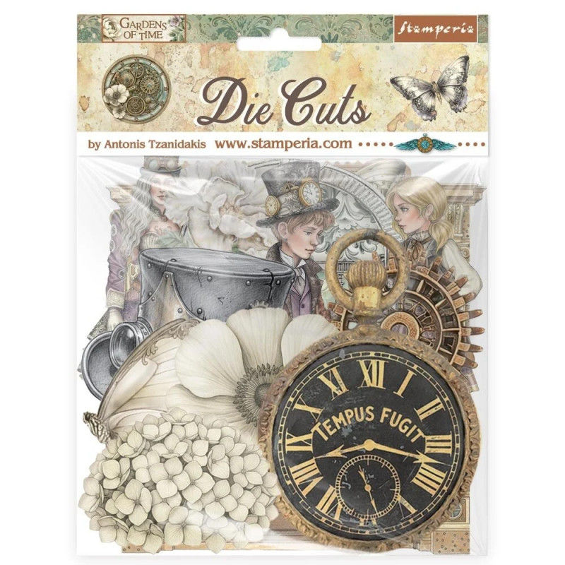 Stamperia - Die Cuts - Gardens Of Time - DFLDC130