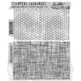 Stampers Anonymous - Tim Holtz - Cling Mount Stamps - Mesh & Linen