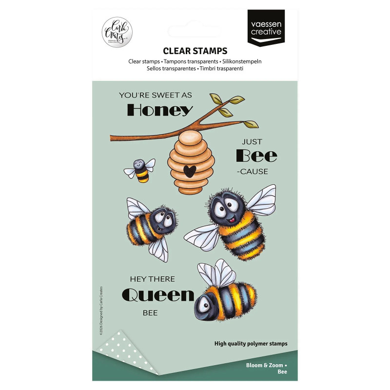 Vaessen Creative - Carla Creates - Clear Stamp - Bee - CAR0303