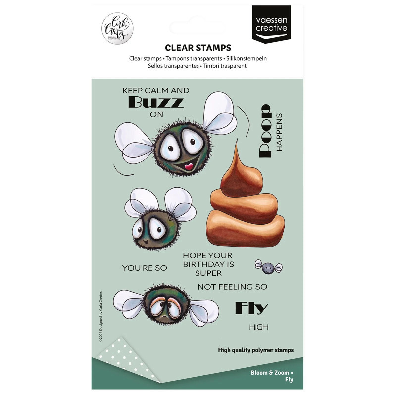 Vaessen Creative - Carla Creates - Clear Stamp - Fly - CAR0307