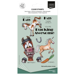 Vaessen Creative - Carla Creates - Clear Stamp - On The Farm - Horse - CAR0403