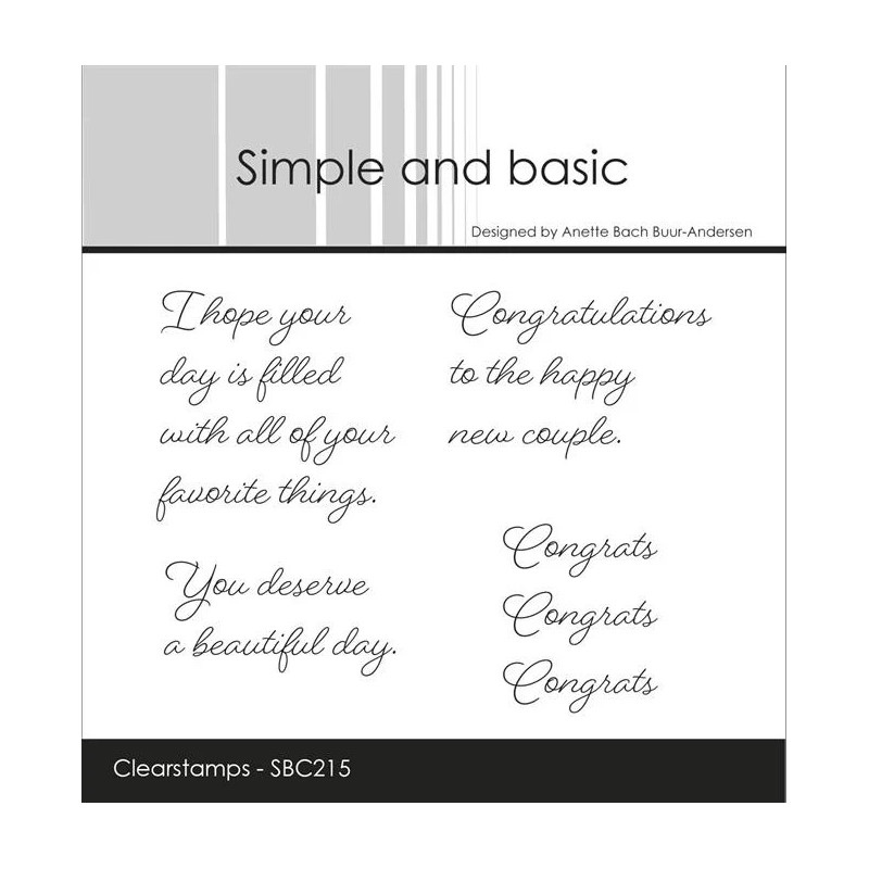 Simple And Basic - Stempel - English Texts - SBC215