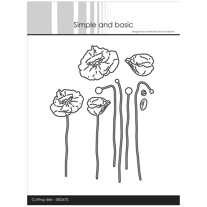 Simple And Basic - Poppies - SBD670