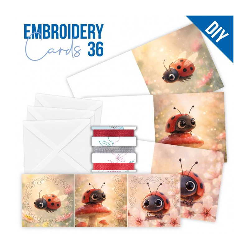 Stitch And Do Cards 36 - Ladybug