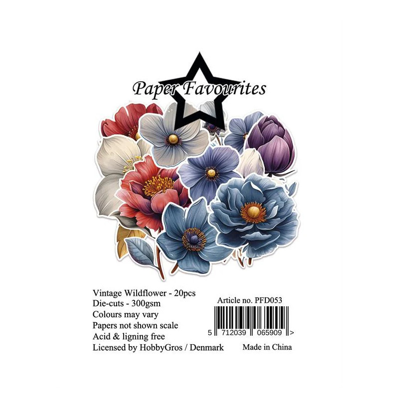 Paper Favourites - Die Cuts - Vintage Wildflower - PFD053