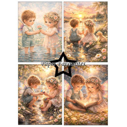 Paper Favourites - Papirpakke A6 - Best Friends - PFA621