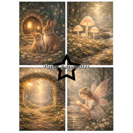 Paper Favourites - Papirpakke A6 - Magical Forest - PFA622