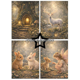 Paper Favourites - Papirpakke A6 - Magical Forest - PFA622