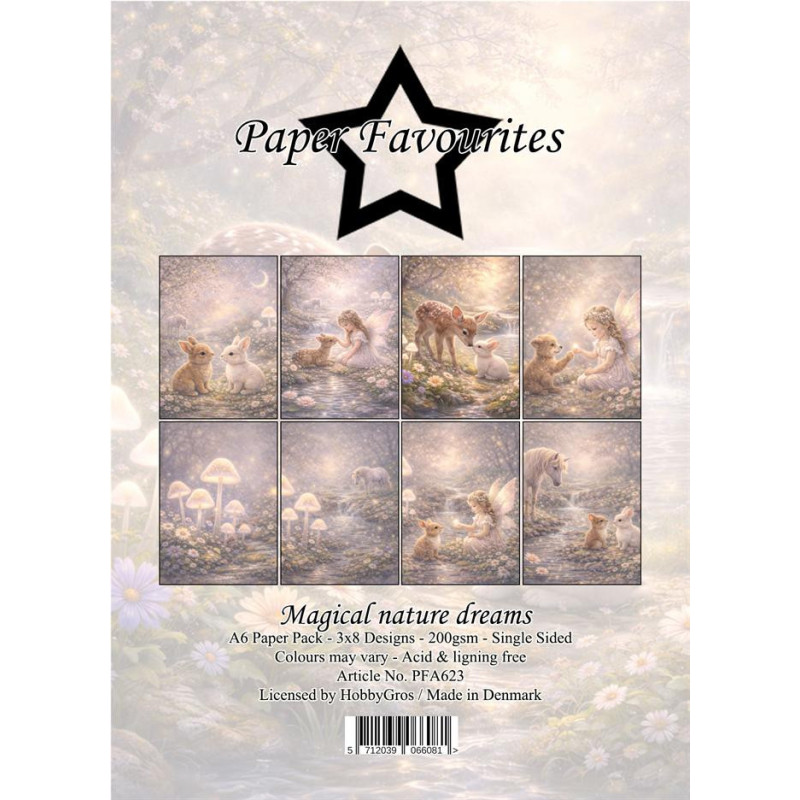 Paper Favourites - Papirpakke A6 - Magical Nature Dreams - PFA623