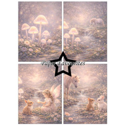 Paper Favourites - Papirpakke A6 - Magical Nature Dreams - PFA623
