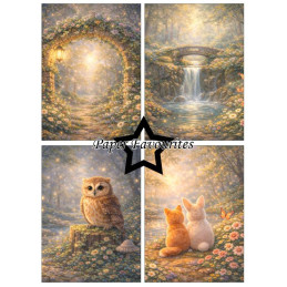 Paper Favourites - Papirpakke A6 - The Magic Of Nature - PFA624