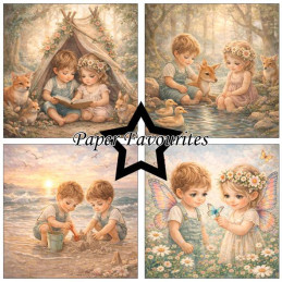 Paper Favourites - Papirpakke 15x15 - Best Friends - PF580