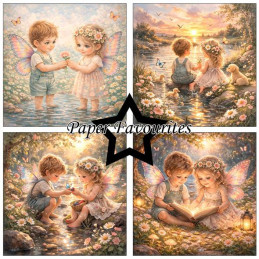 Paper Favourites - Papirpakke 15x15 - Best Friends - PF580