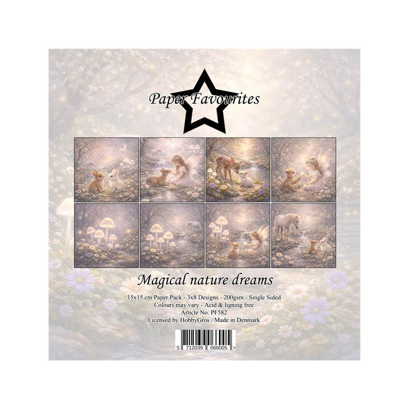 Paper Favourites - Papirpakke 15x15 - Magical Nature Dreams - PF582