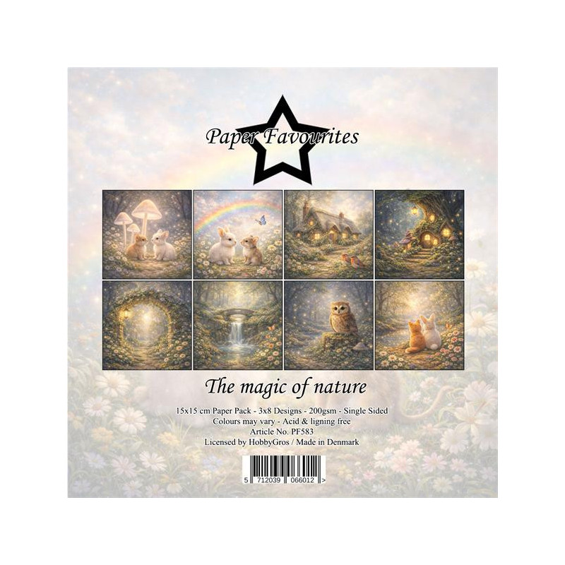 Paper Favourites - Papirpakke 15x15 - The Magic Of Nature - PF583