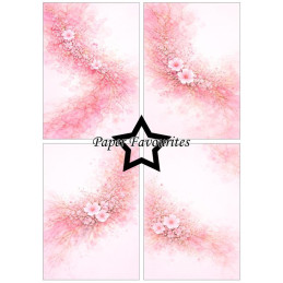 Paper Favourites - Papirpakke A5 - Alcohol Ink - Rosé Sky Flow - PFA224