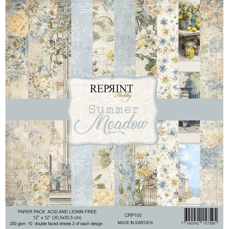 Reprint - Papirpakke 30x30 - Summer Meadow - CRP100