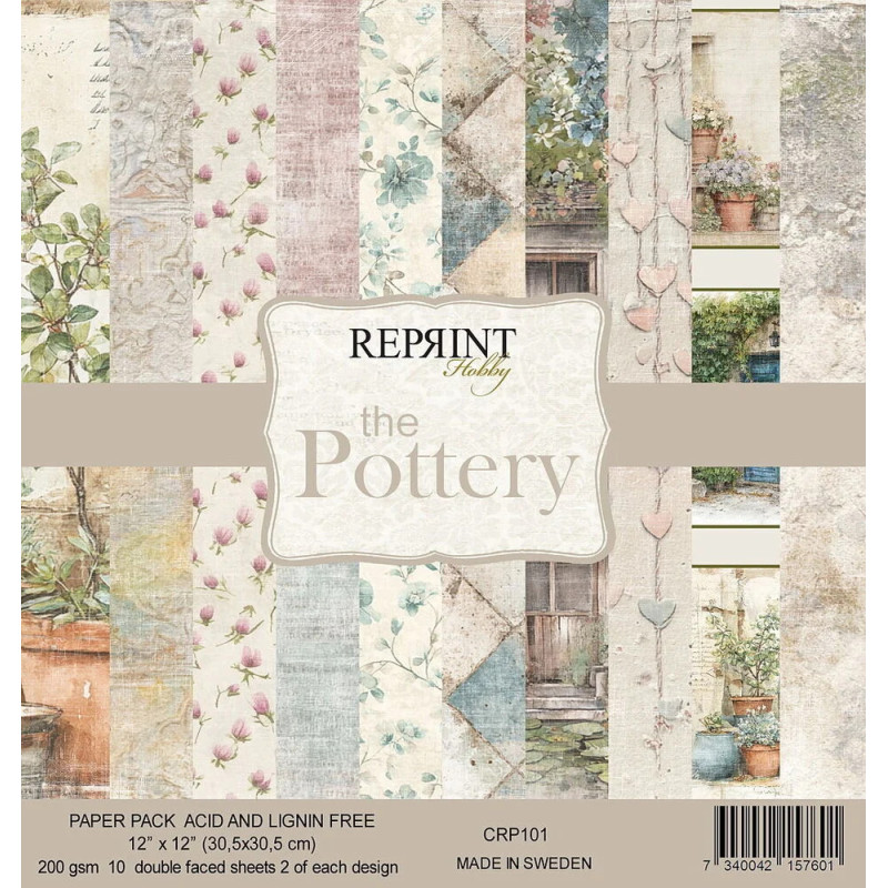 Reprint - Papirpakke 30x30 - The Pottery - CRP101