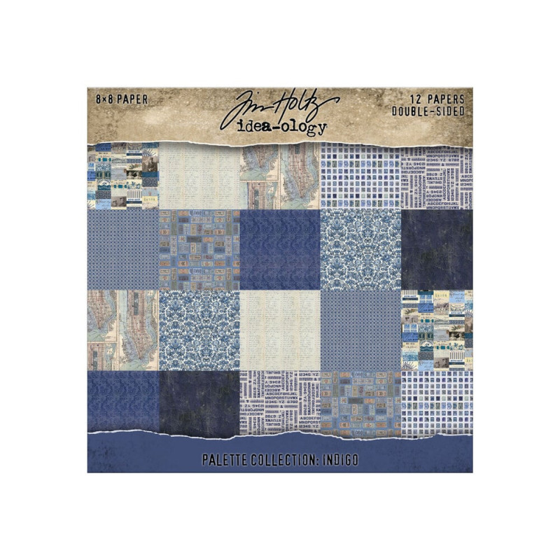 Idea-Ology - Tim Holtz - Palette Collection 8x8 - Blue - TH94477