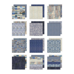 Idea-Ology - Tim Holtz - Palette Collection 12x12 - Indigo - TH94462
