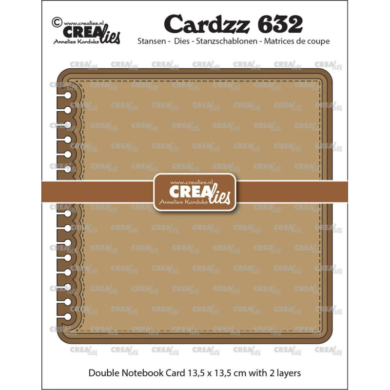 CREAlies - Cardzz - Double Card Notebook With Rounded Corners - CLCZ632