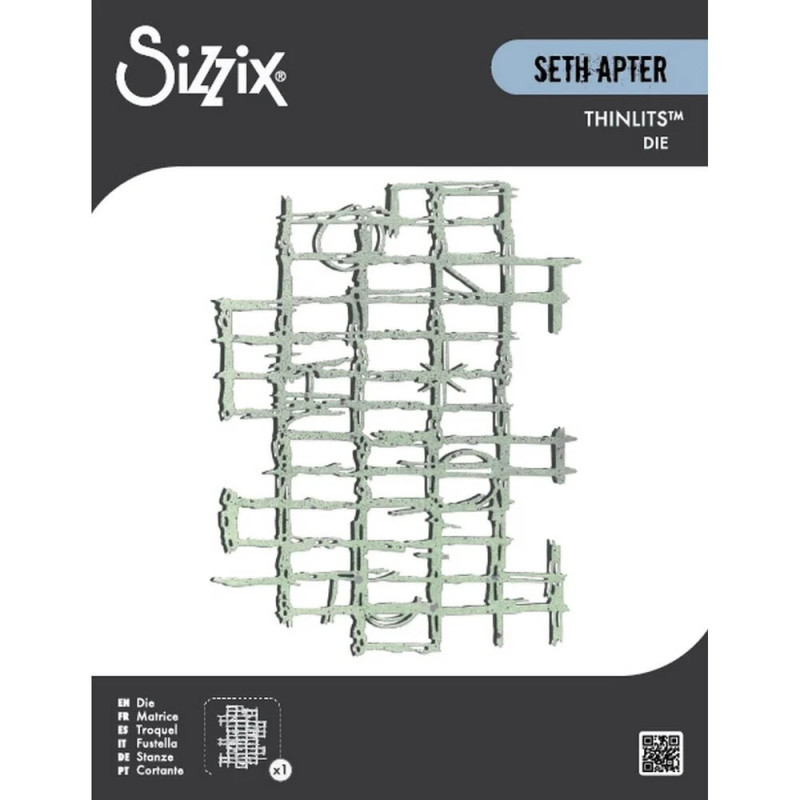 Sizzix - Seth Apter - Thinlits Die - Gridiron - 667051