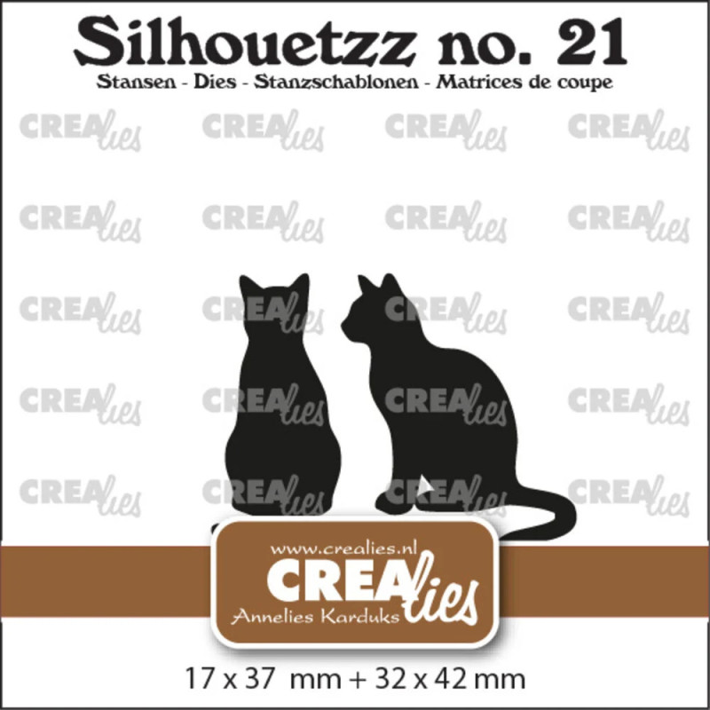 CREAlies - Silhouetzz No. 21 - Cats Sitting - CLSH21